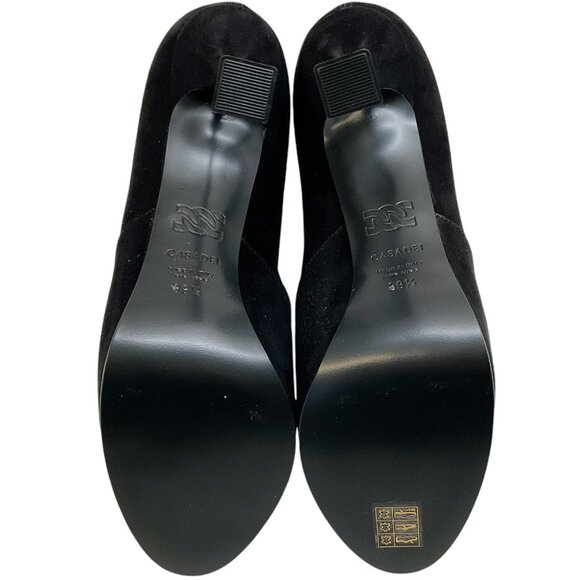 Casadei Black Suede Platform Booties - Picture 8 of 8